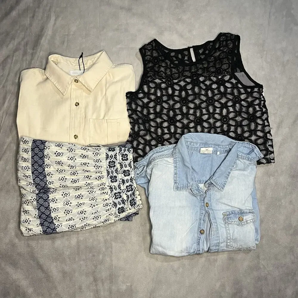 Lot of 4 Girls clothing sizes 8-12Y used